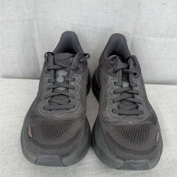 Hoka One One Bondi 9 Triple Black 1162011-BBLC Women’s Running Sneakers sz 8B - Picture 6 of 8